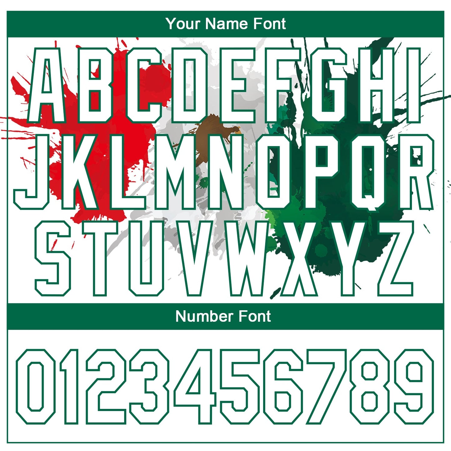 Custom White Kelly Green-Red 3D Mexico Splashes Authentic Basketball Jersey Limited