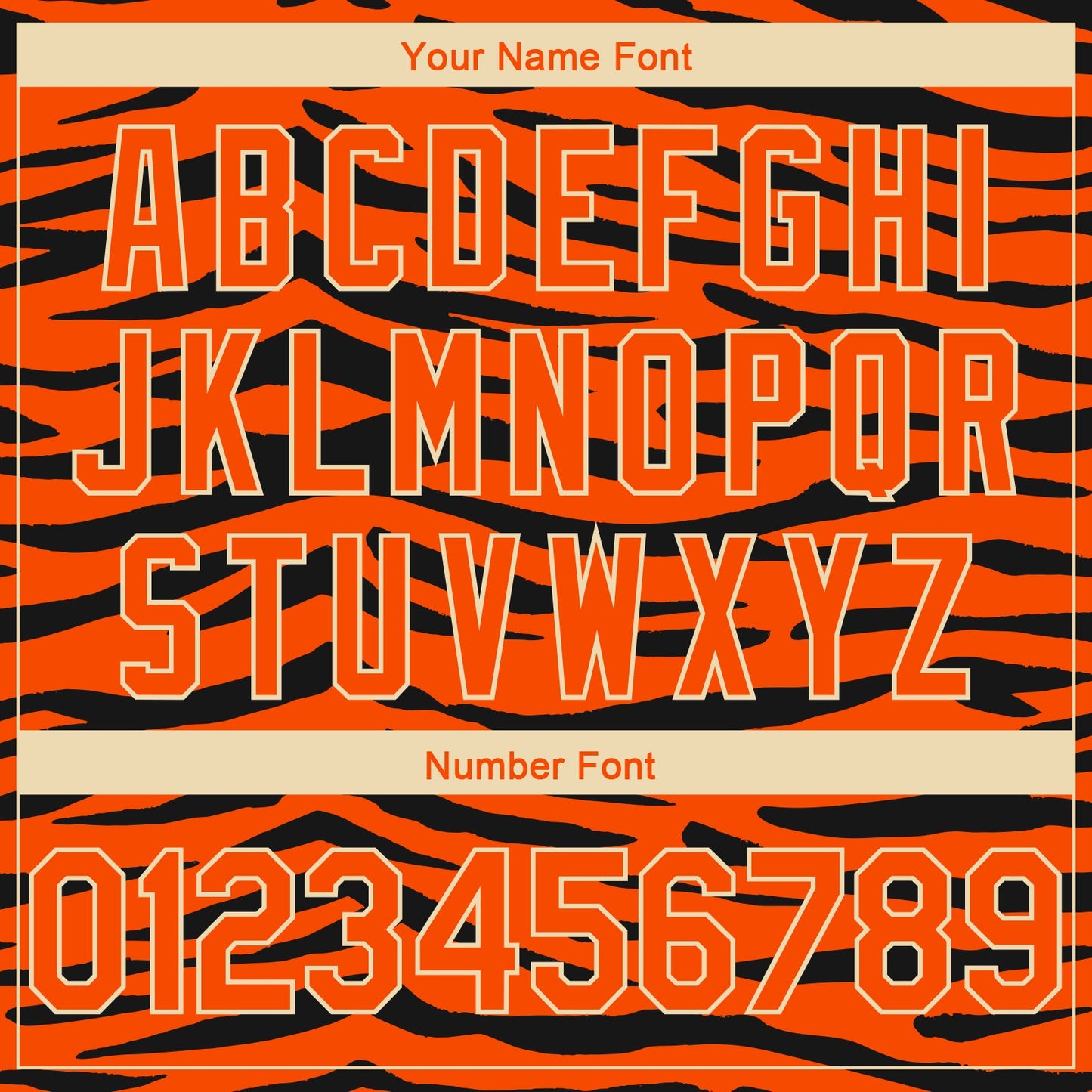 Custom Orange Cream 3D Pattern Design Tiger Print Authentic Basketball Jersey Limited