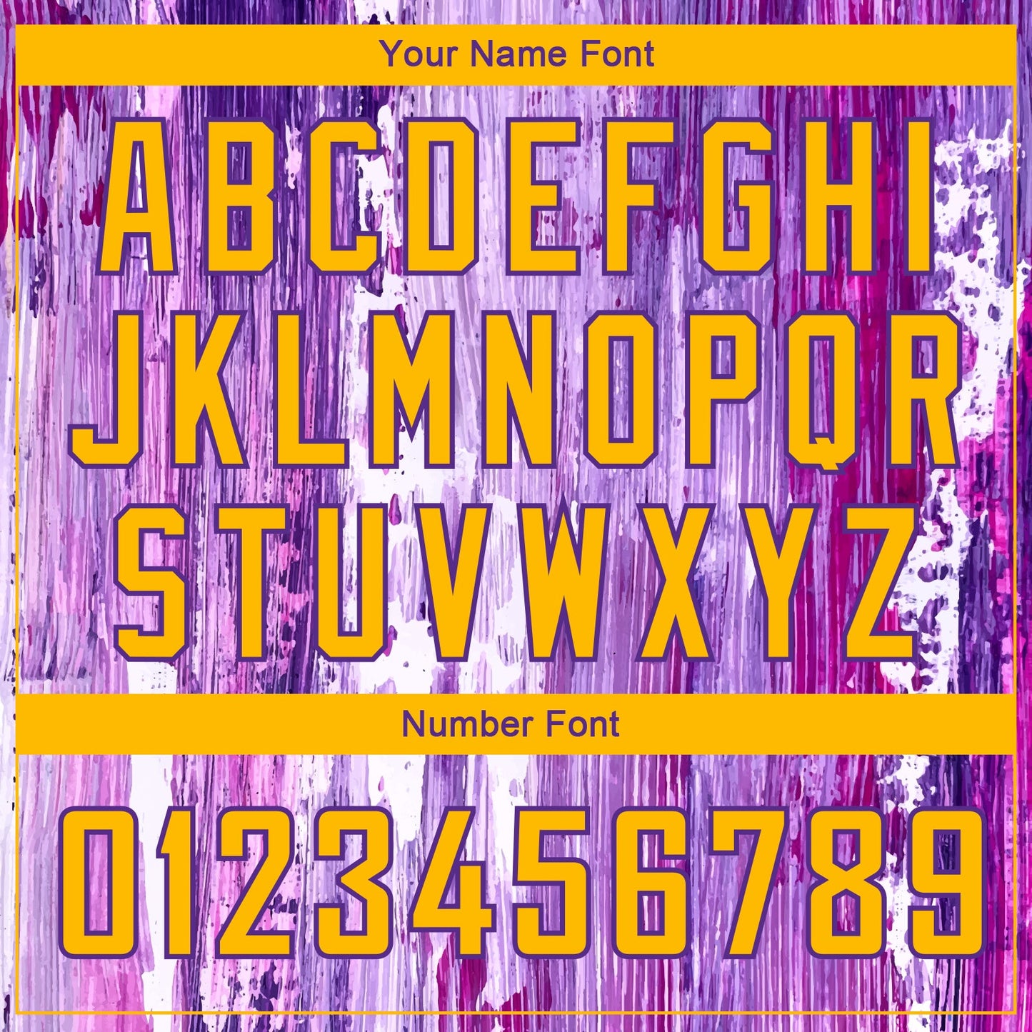 Custom Purple Gold 3D Pattern Design Abstract Liquid Watercolor Style Authentic Basketball Jersey Limited