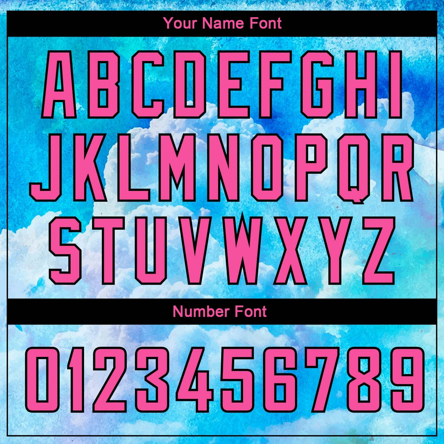 Custom Sky Blue Pink-Black 3D Pattern Design Sky With Clouds Watercolor Style Authentic Basketball Jersey Limited