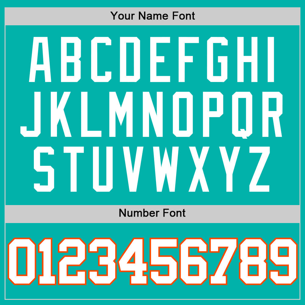 Custom Aqua White-Orange Authentic Basketball Jersey Limited