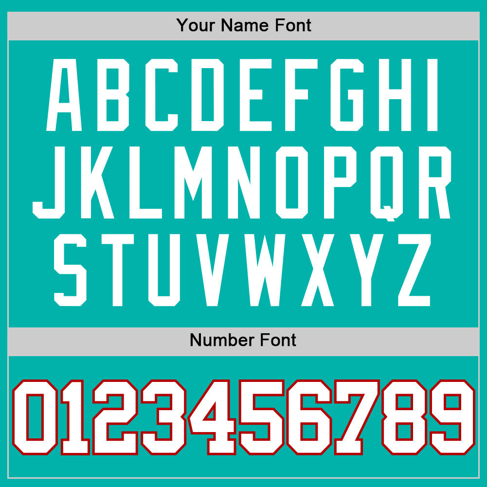 Custom Aqua White-Red Authentic Basketball Jersey Limited