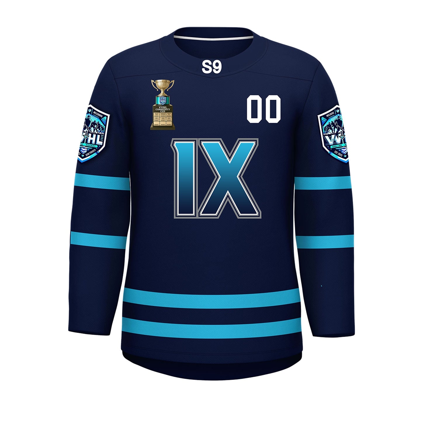 VVHL S9 Navy Hockey Jersey Limited