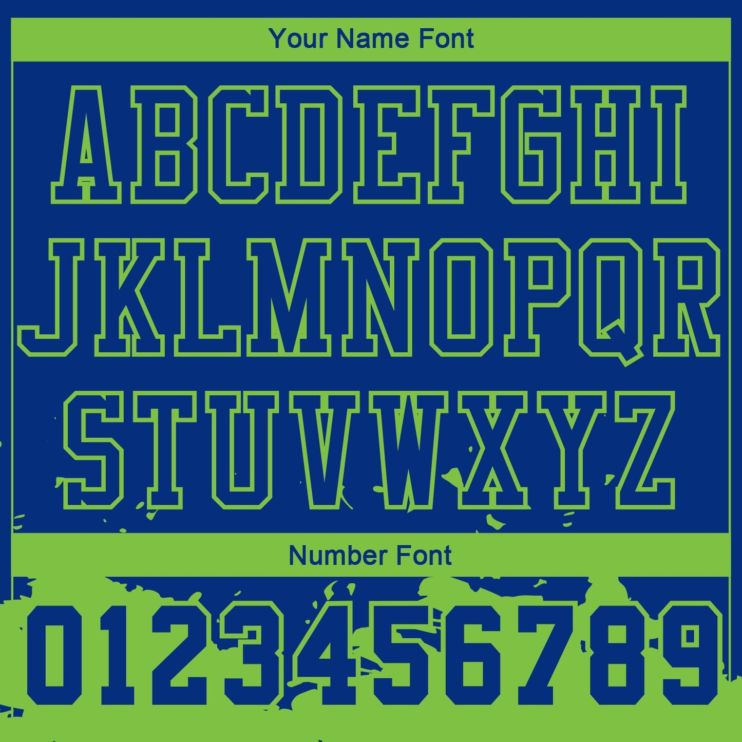 Custom Royal Neon Green Color Splash Round Neck Sublimation Basketball Suit Jersey Limited