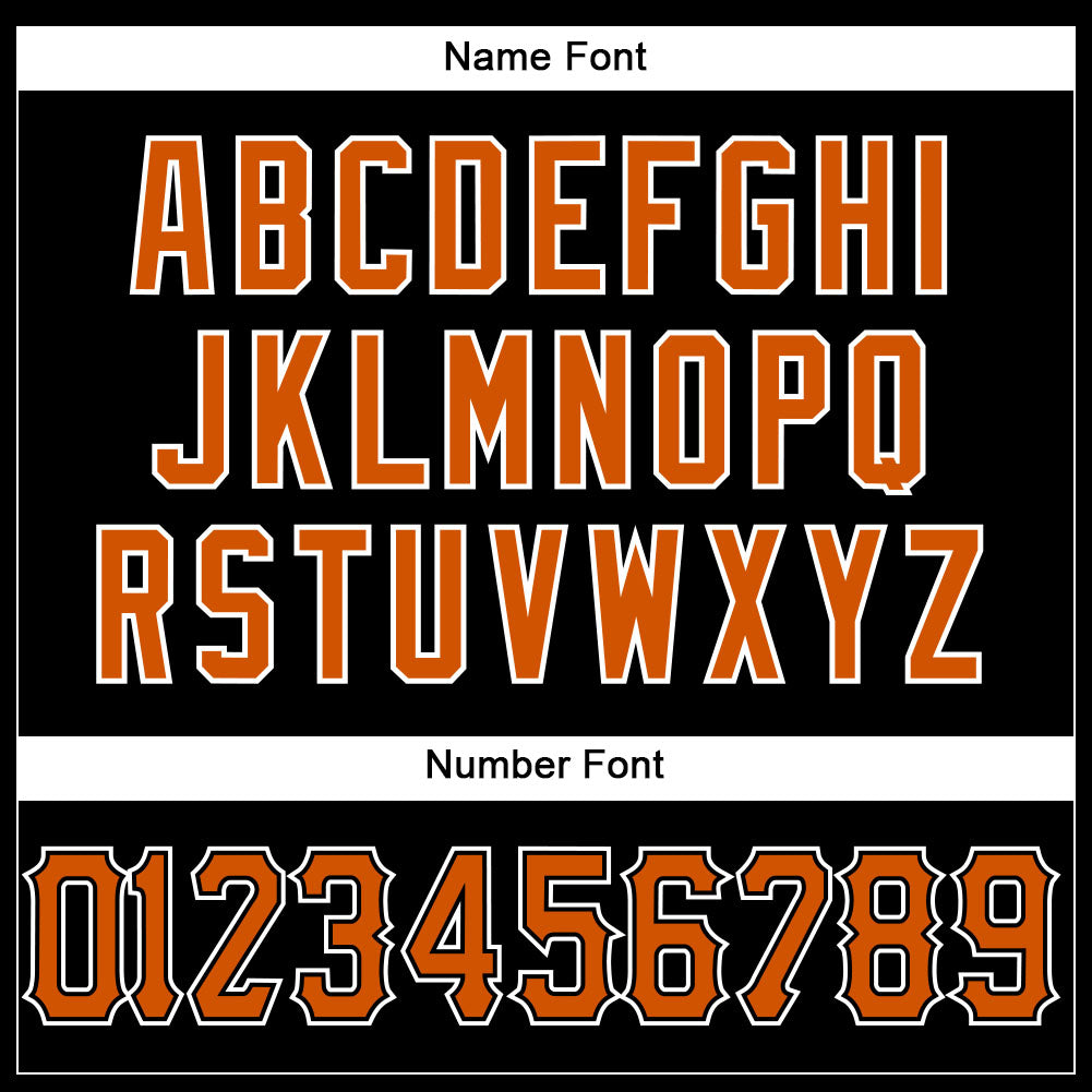 Custom Black Texas Orange-White Mesh Authentic Football Jersey Limited