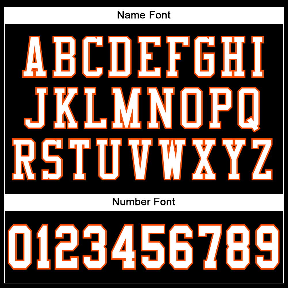 Custom Black White-Orange Mesh Authentic Football Jersey Limited