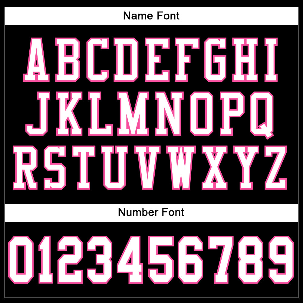 Custom Black White-Pink Mesh Authentic Football Jersey Limited