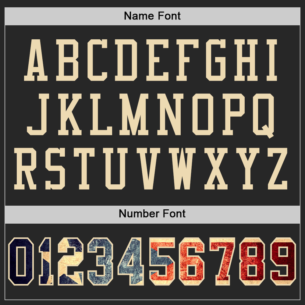 Custom Black Vintage Puerto Rican Flag-City Cream Mesh Authentic Football Jersey Limited