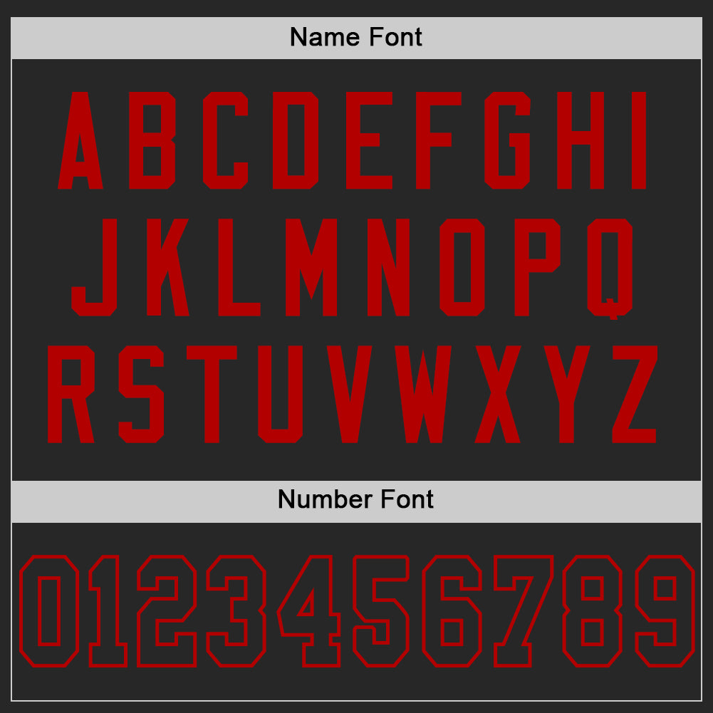 Custom Black Red Mesh Authentic Throwback Football Jersey Limited