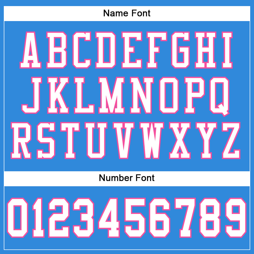 Custom Electric Blue White-Pink Mesh Authentic Football Jersey Limited