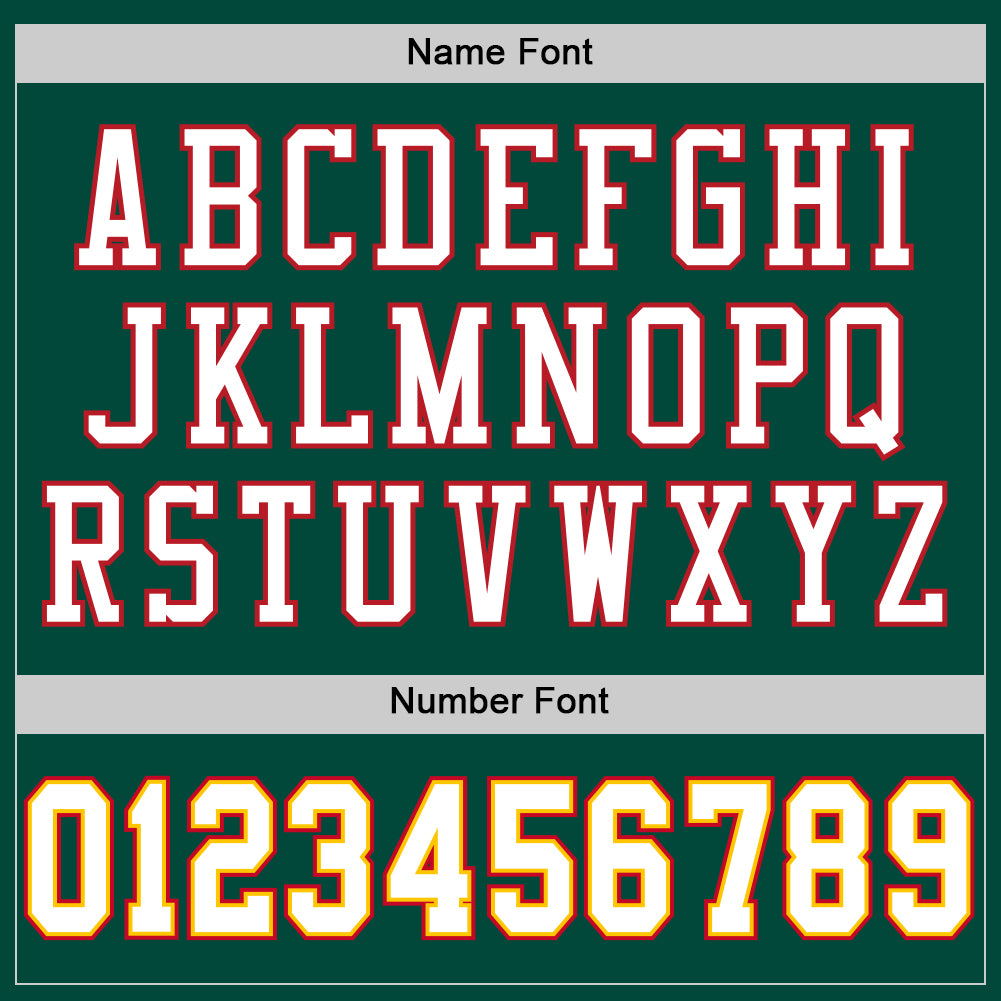 Custom Green White-Red Mesh Authentic Throwback Football Jersey Limited