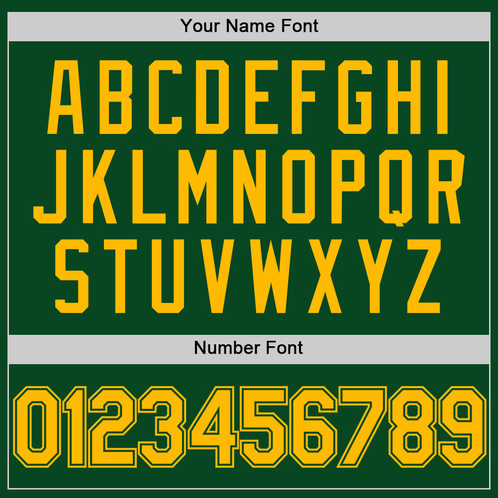 Custom Green Gold Authentic Throwback Basketball Jersey Limited