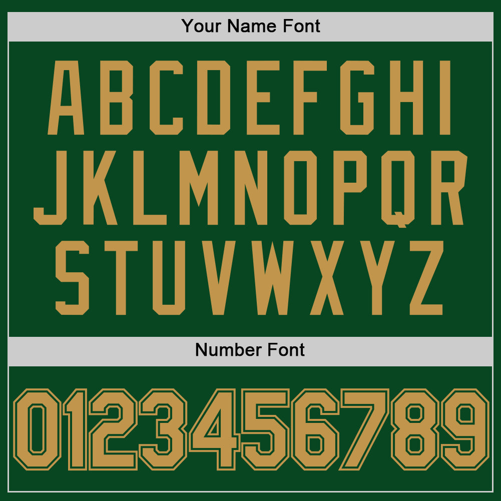 Custom Green Old Gold Authentic Throwback Basketball Jersey Limited