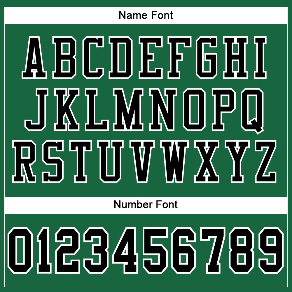 Custom Kelly Green Black-White Mesh Authentic Football Jersey Limited