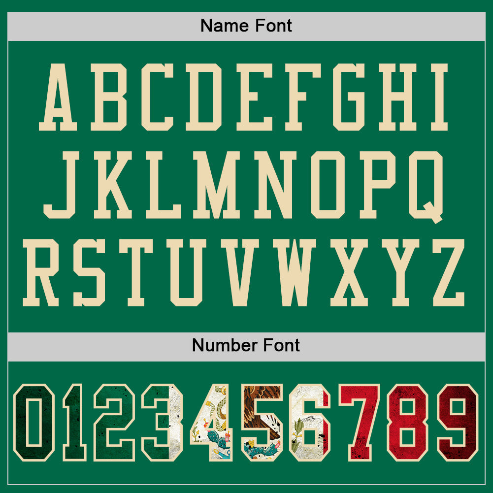 Custom Kelly Green Vintage Mexican Flag-City Cream Mesh Authentic Football Jersey Limited