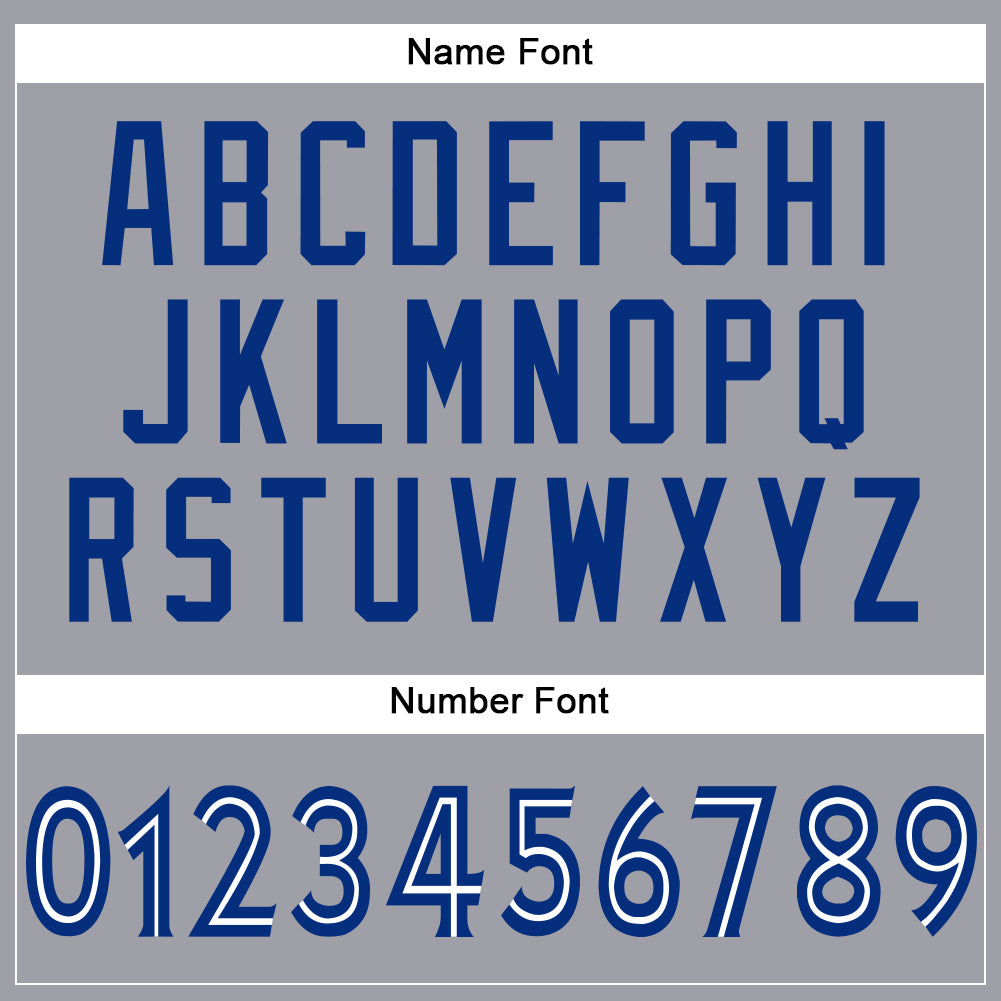 Custom Light Gray White-Royal Mesh Authentic Football Jersey Limited