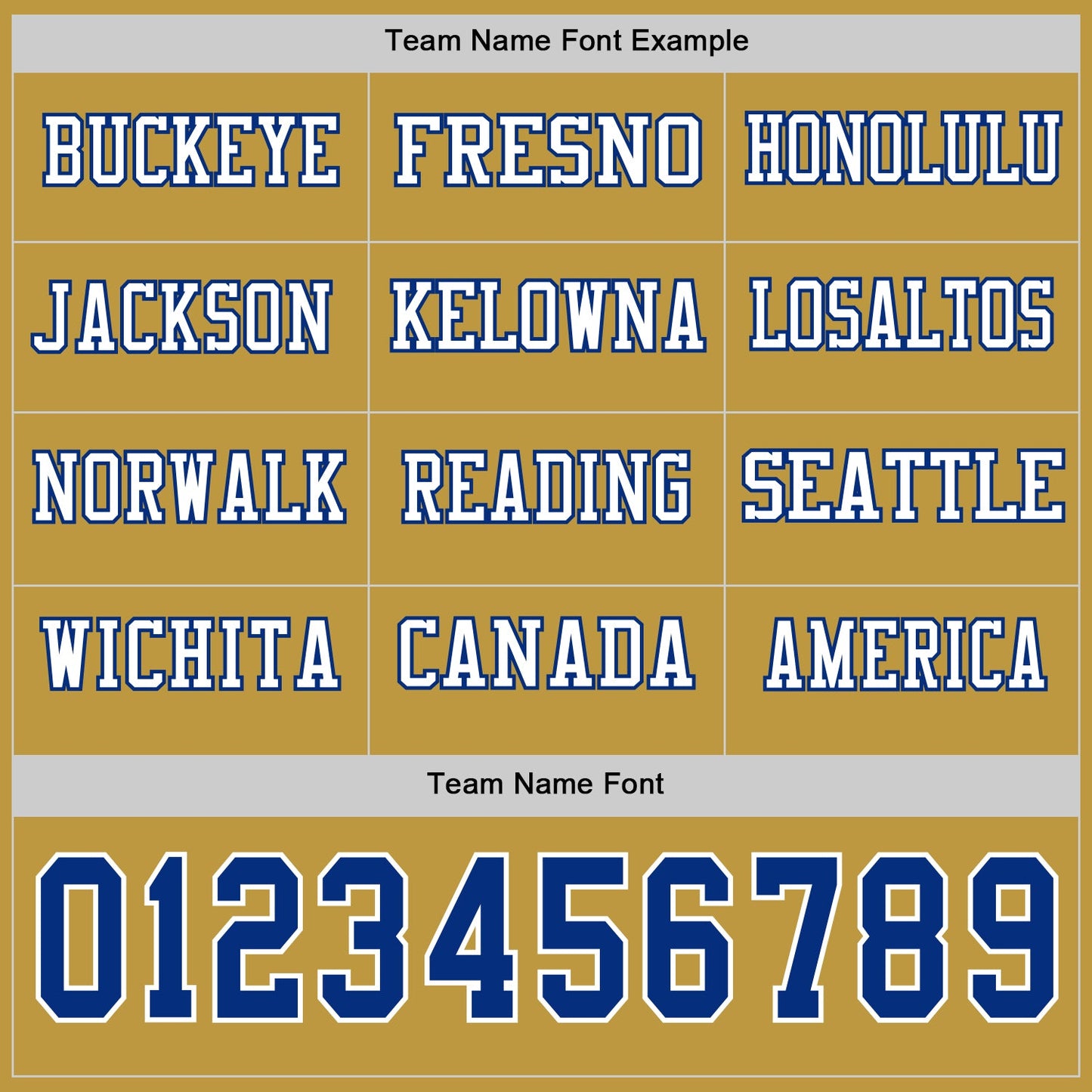 Custom Old Gold Royal-White Long Sleeve Authentic Football Jersey Limited