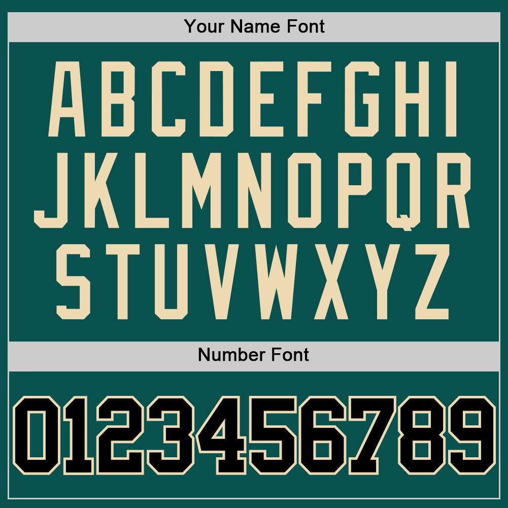 Custom Midnight Green Black-Cream Authentic Basketball Jersey Limited