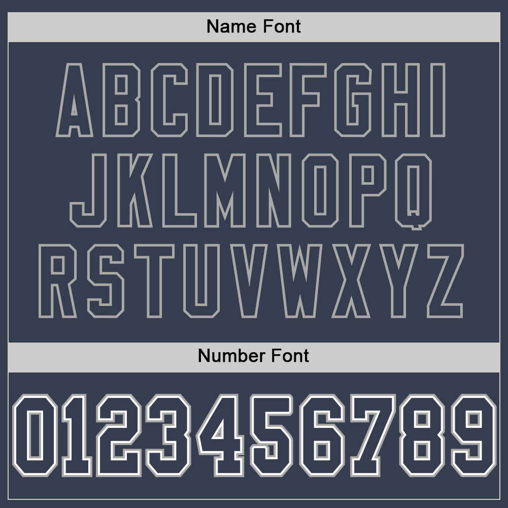 Custom Navy Navy-White Mesh Authentic Football Jersey Limited