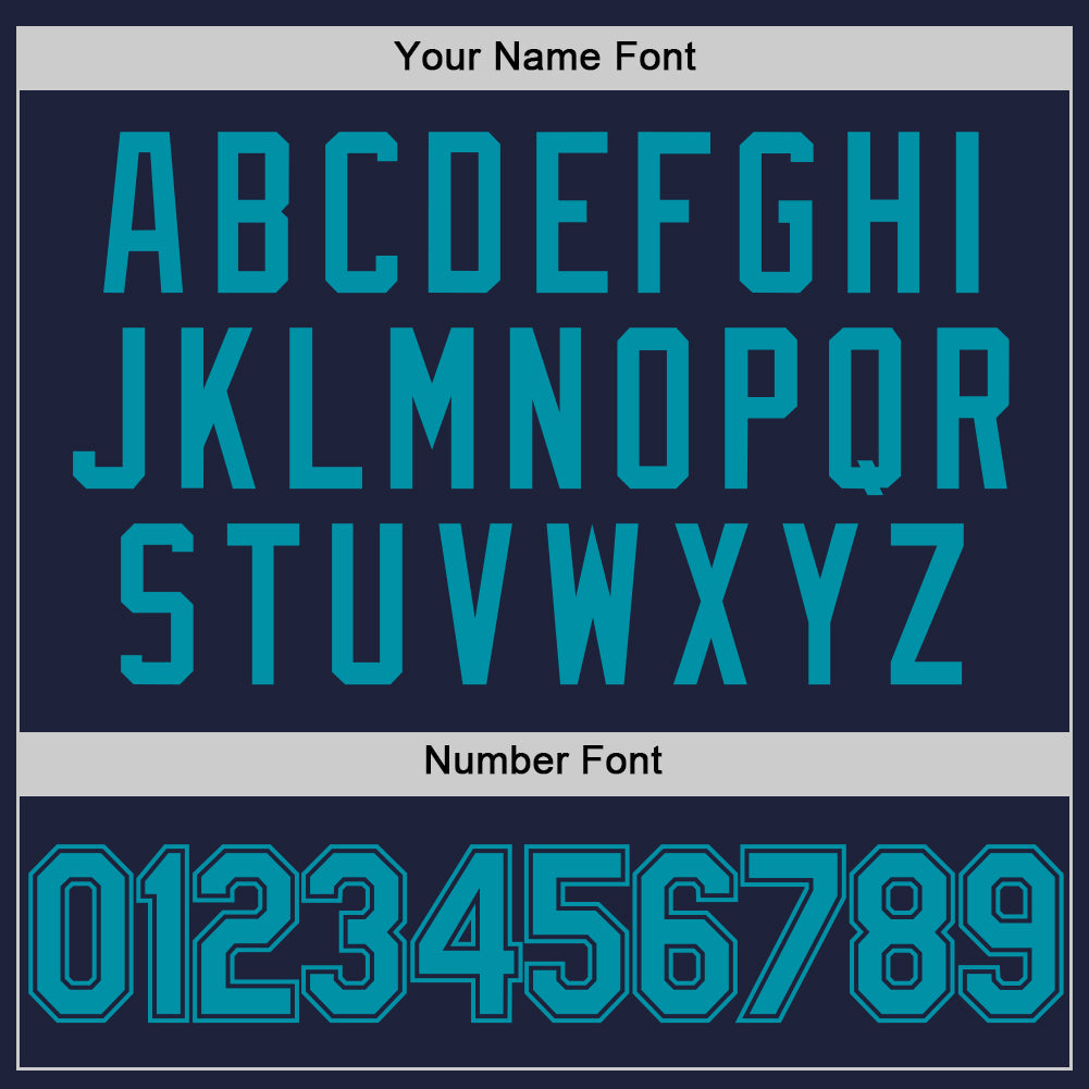 Custom Navy Teal Authentic Throwback Basketball Jersey Limited