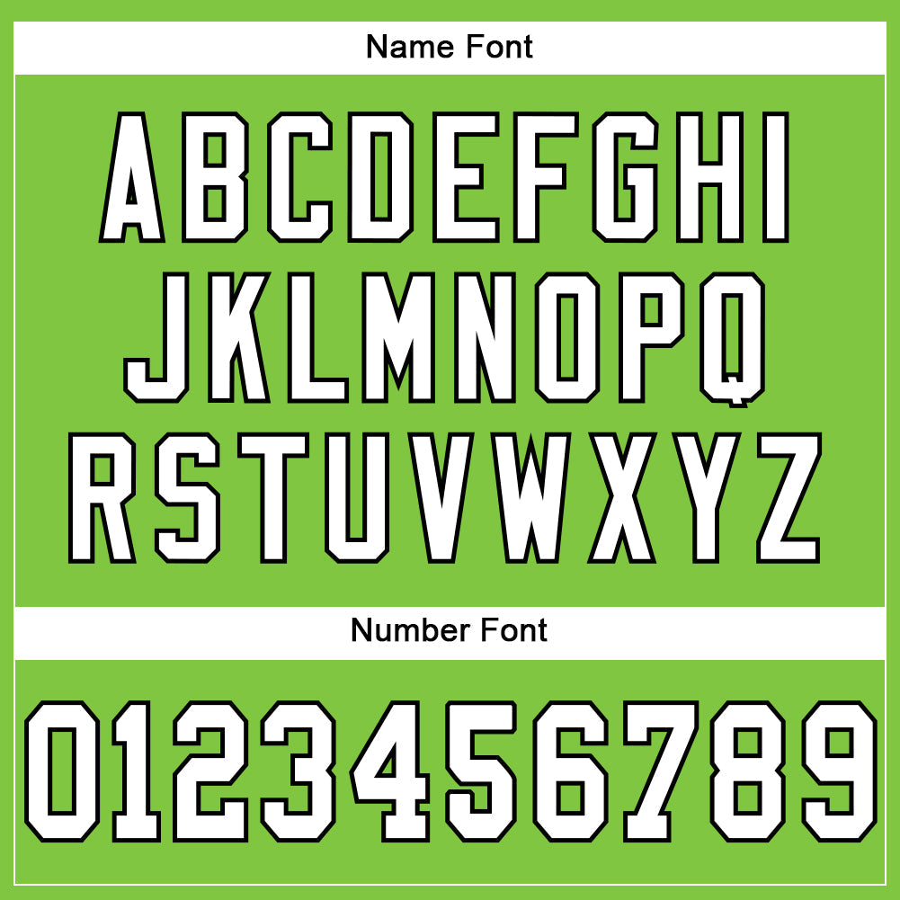 Custom Neon Green White-Black Mesh Authentic Football Jersey Limited