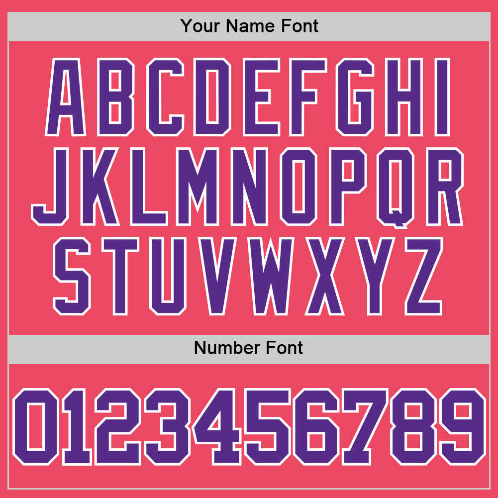 Custom Neon Pink Purple-White Authentic Basketball Jersey Limited