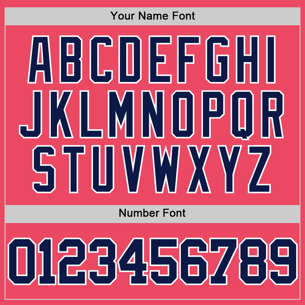 Custom Neon Pink Navy-White Authentic Basketball Jersey Limited