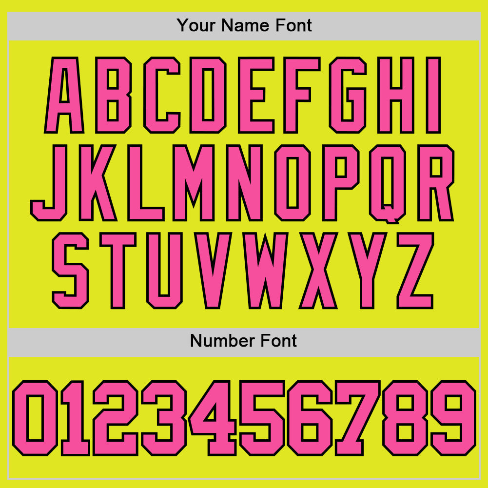 Custom Neon Yellow Pink-Black Authentic Basketball Jersey Limited