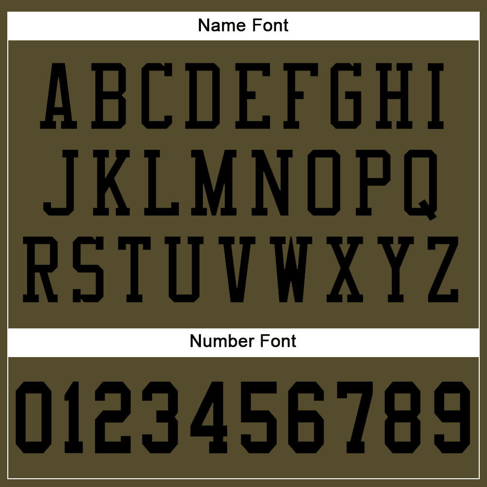 Custom Olive Black Mesh Authentic Salute To Service Football Jersey Limited