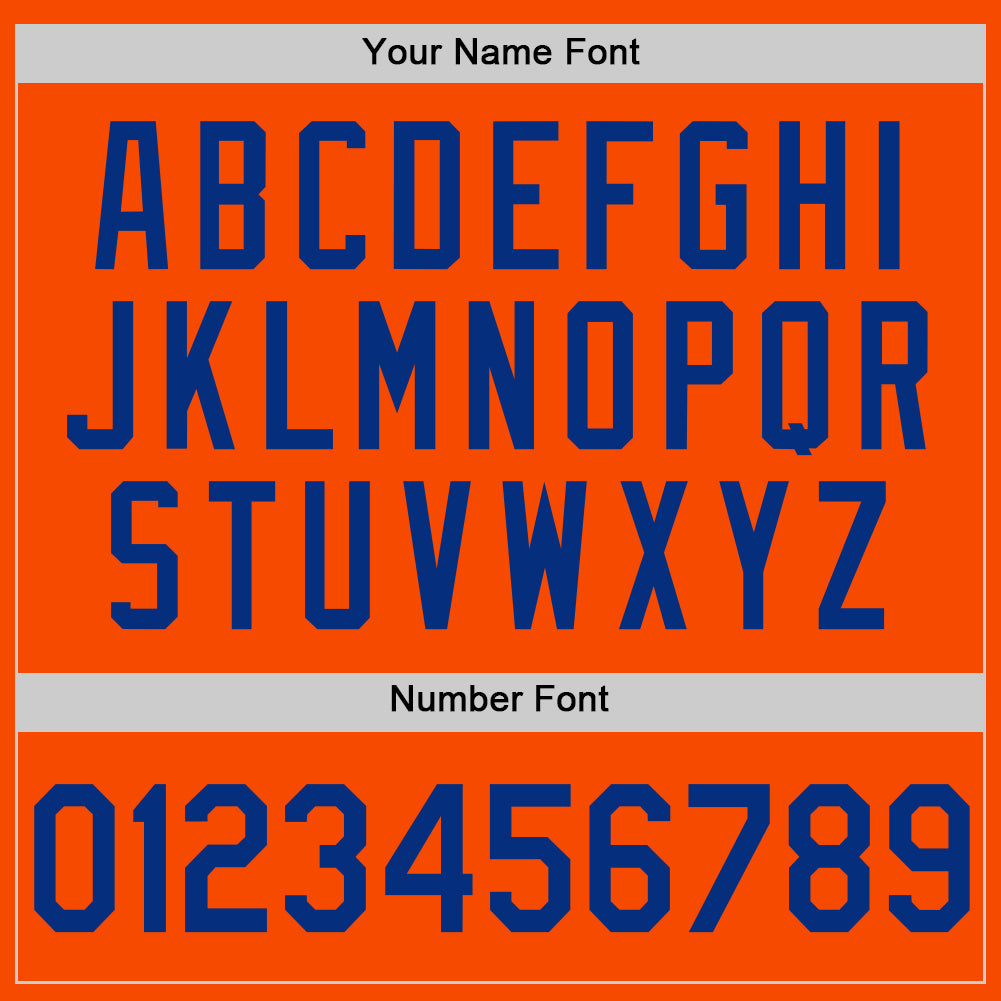 Custom Orange Royal Authentic Throwback Basketball Jersey Limited