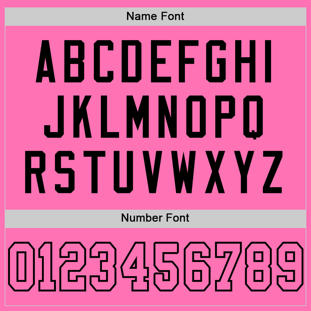 Custom Pink Pink-Black Mesh Authentic Football Jersey Limited