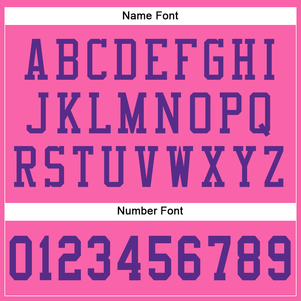 Custom Pink Purple Mesh Authentic Football Jersey Limited