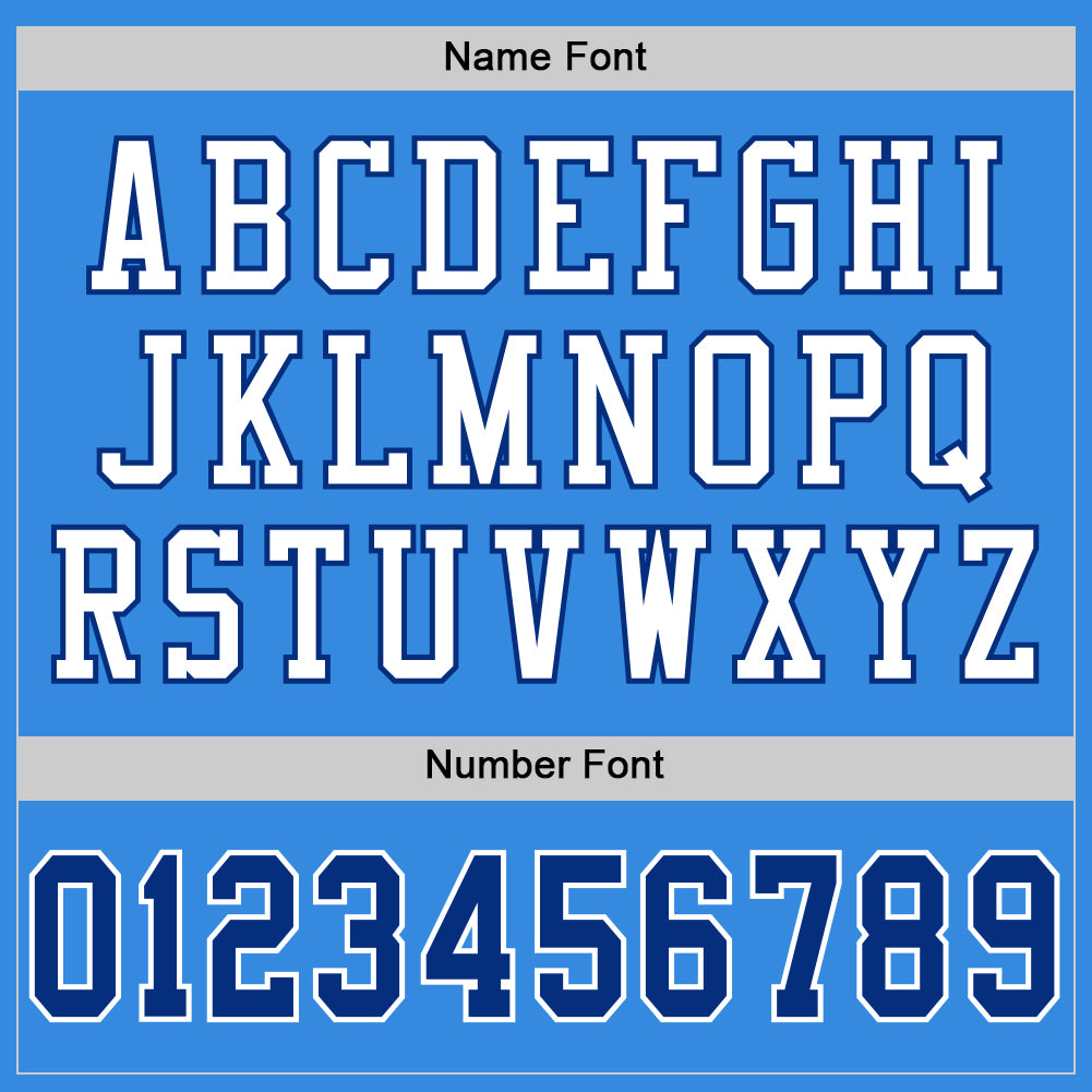 Custom Powder Blue Royal-White Mesh Authentic Throwback Football Jersey Limited