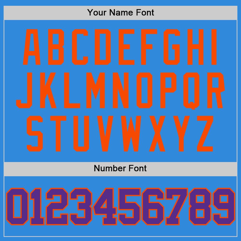 Custom Powder Blue Purple-Orange Authentic Basketball Jersey Limited