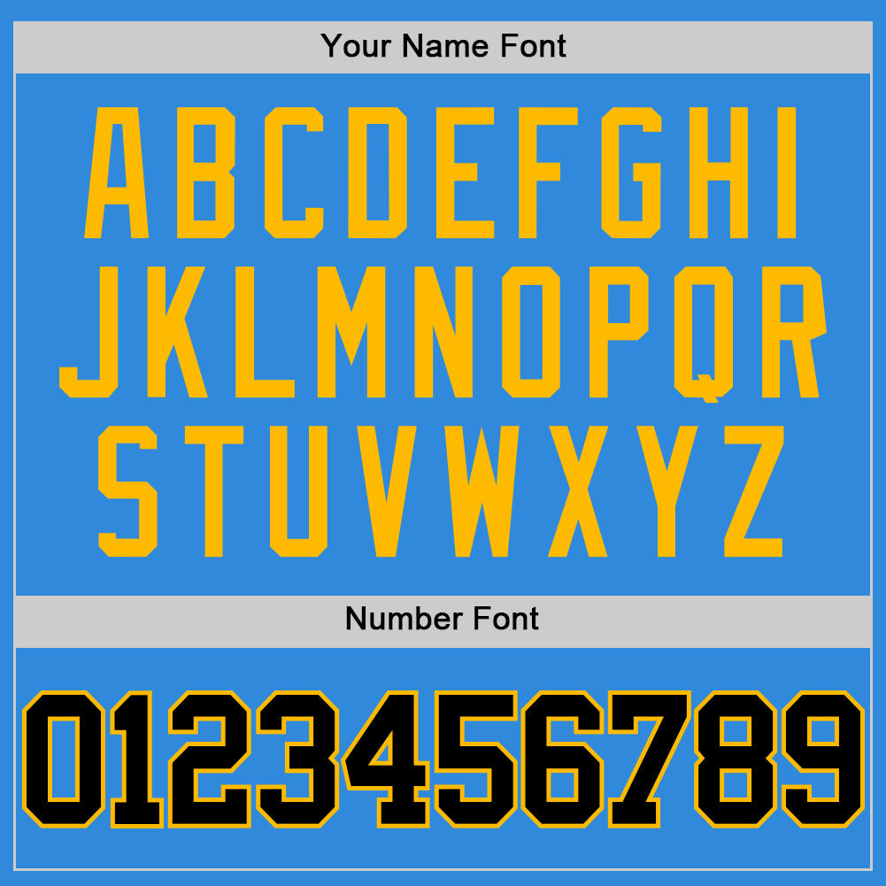 Custom Powder Blue Black-Gold Authentic Basketball Jersey Limited