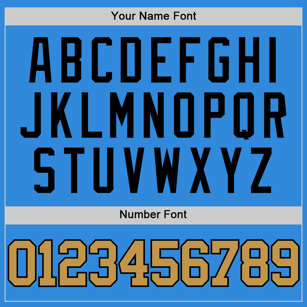 Custom Powder Blue Old Gold-Black Authentic Basketball Jersey Limited