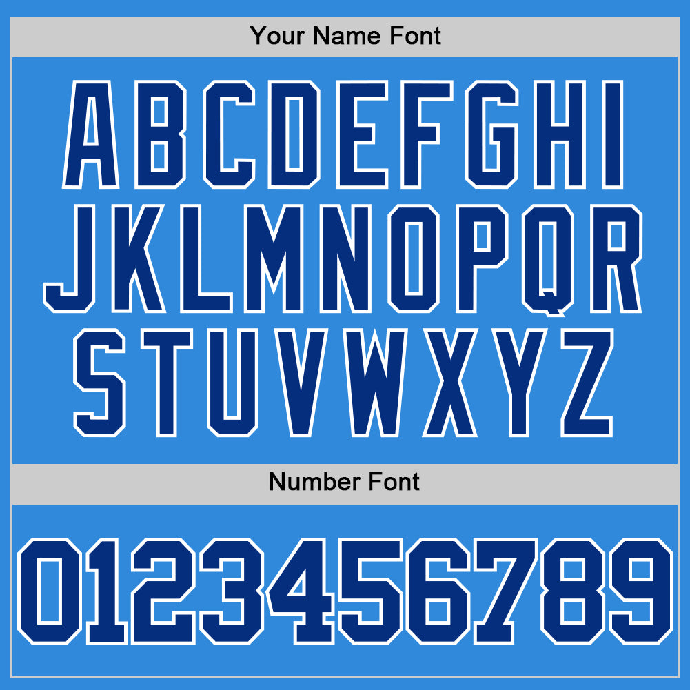 Custom Powder Blue Royal-White Authentic Basketball Jersey Limited