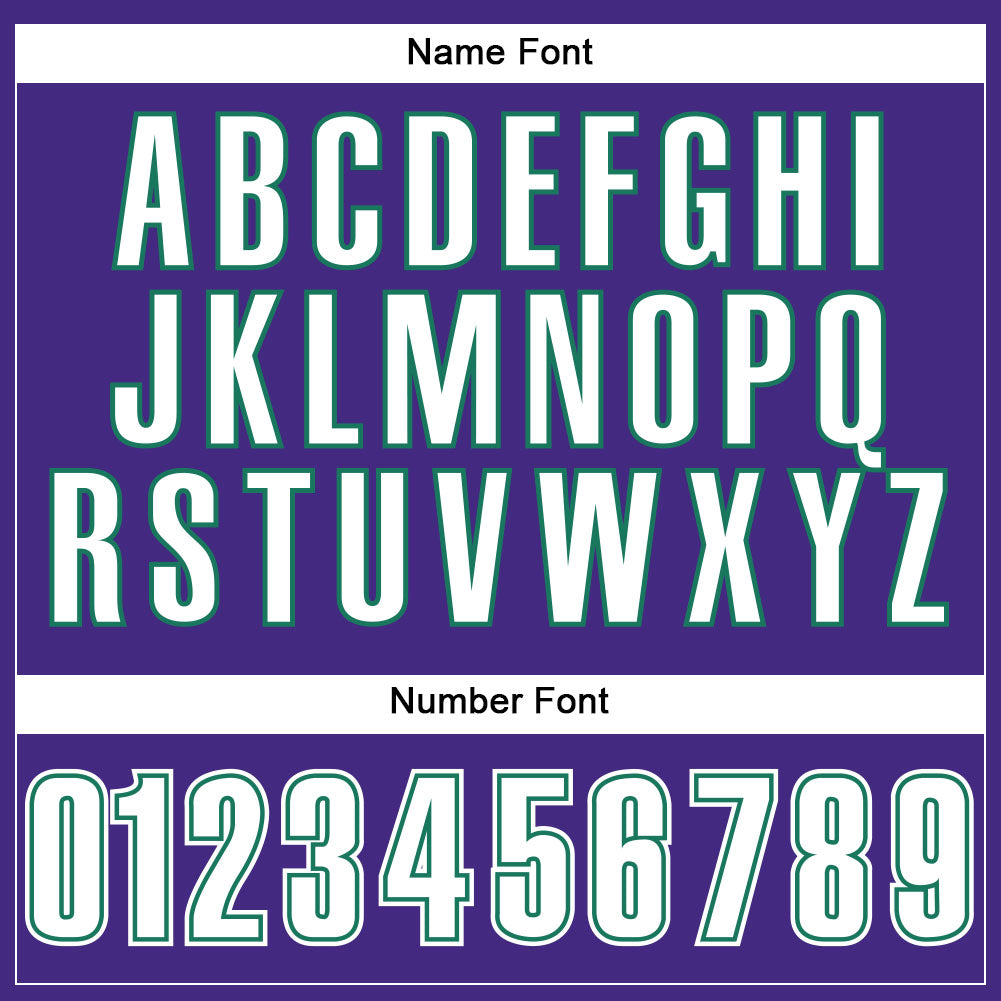 Custom Purple White-Kelly Green Mesh Authentic Football Jersey Limited