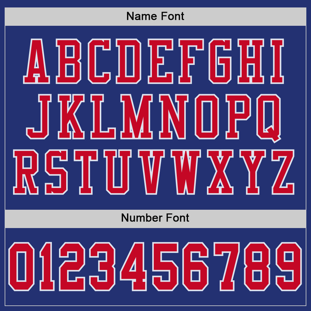 Custom Royal Red-White Mesh Authentic Throwback Football Jersey Limited