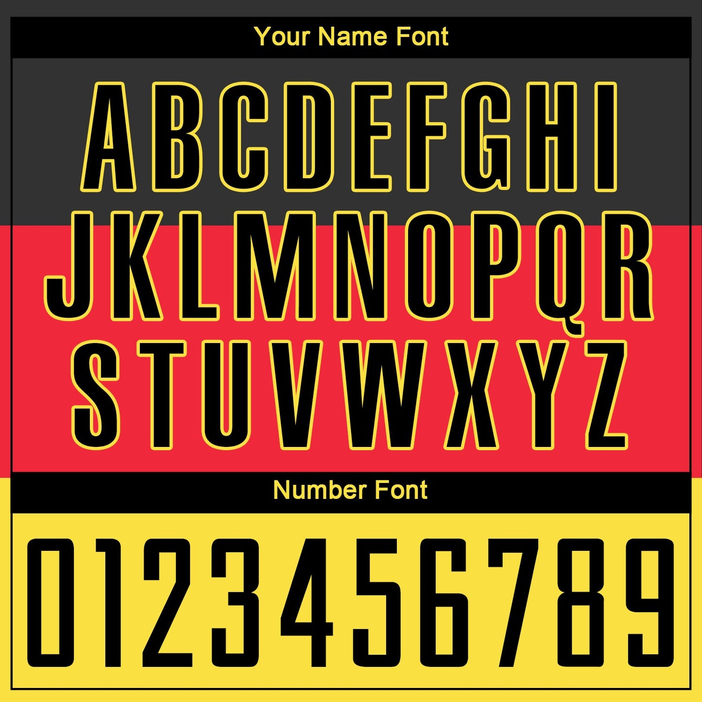 Custom Red Black-Gold Sublimation German Flag Soccer Uniform Jersey Limited