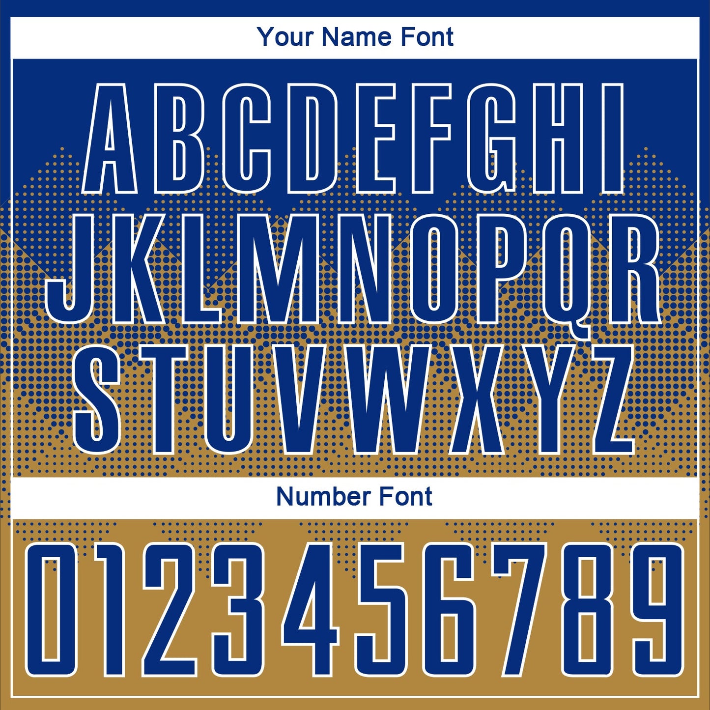 Custom Old Gold Royal-White Sublimation Soccer Uniform Jersey Limited