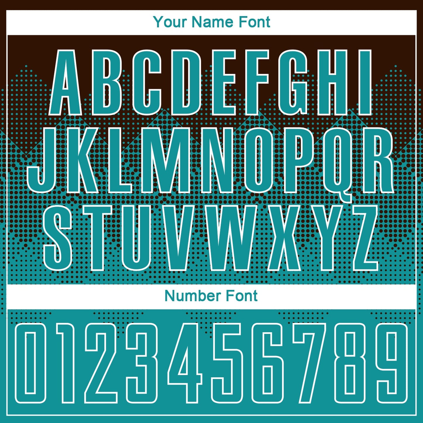 Custom Brown Teal-White Sublimation Soccer Uniform Jersey Limited