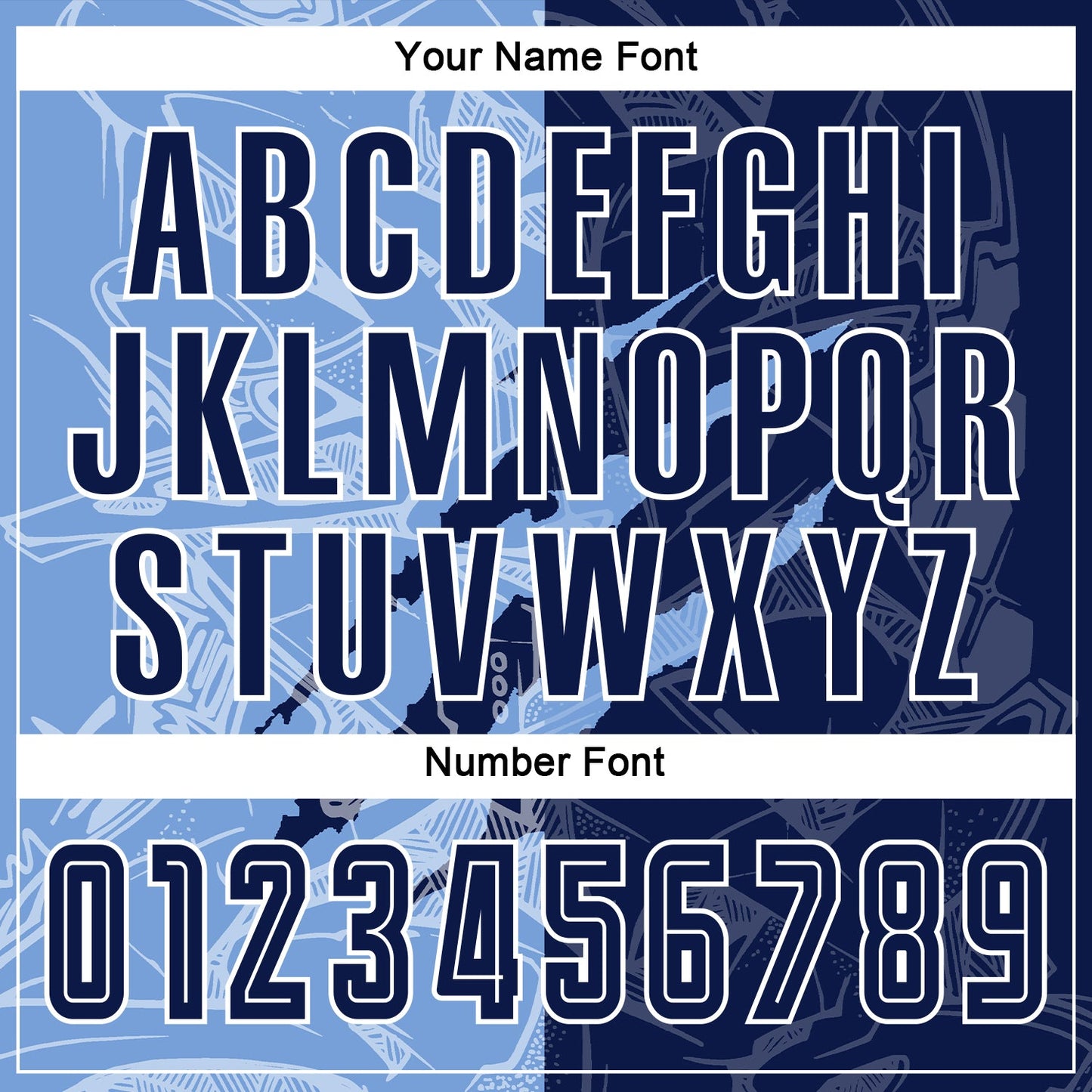 Custom Graffiti Pattern Navy-Light Blue Scratch Sublimation Soccer Uniform Jersey Limited