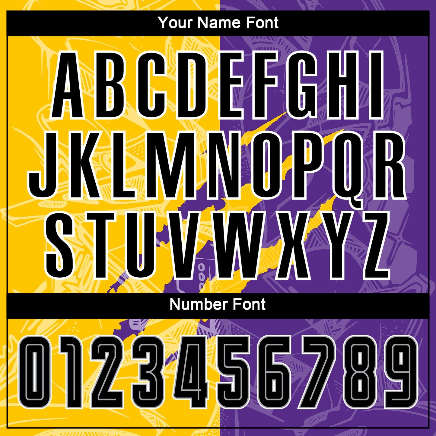 Custom Graffiti Pattern Black Purple Yellow-Gray Scratch Sublimation Soccer Uniform Jersey Limited