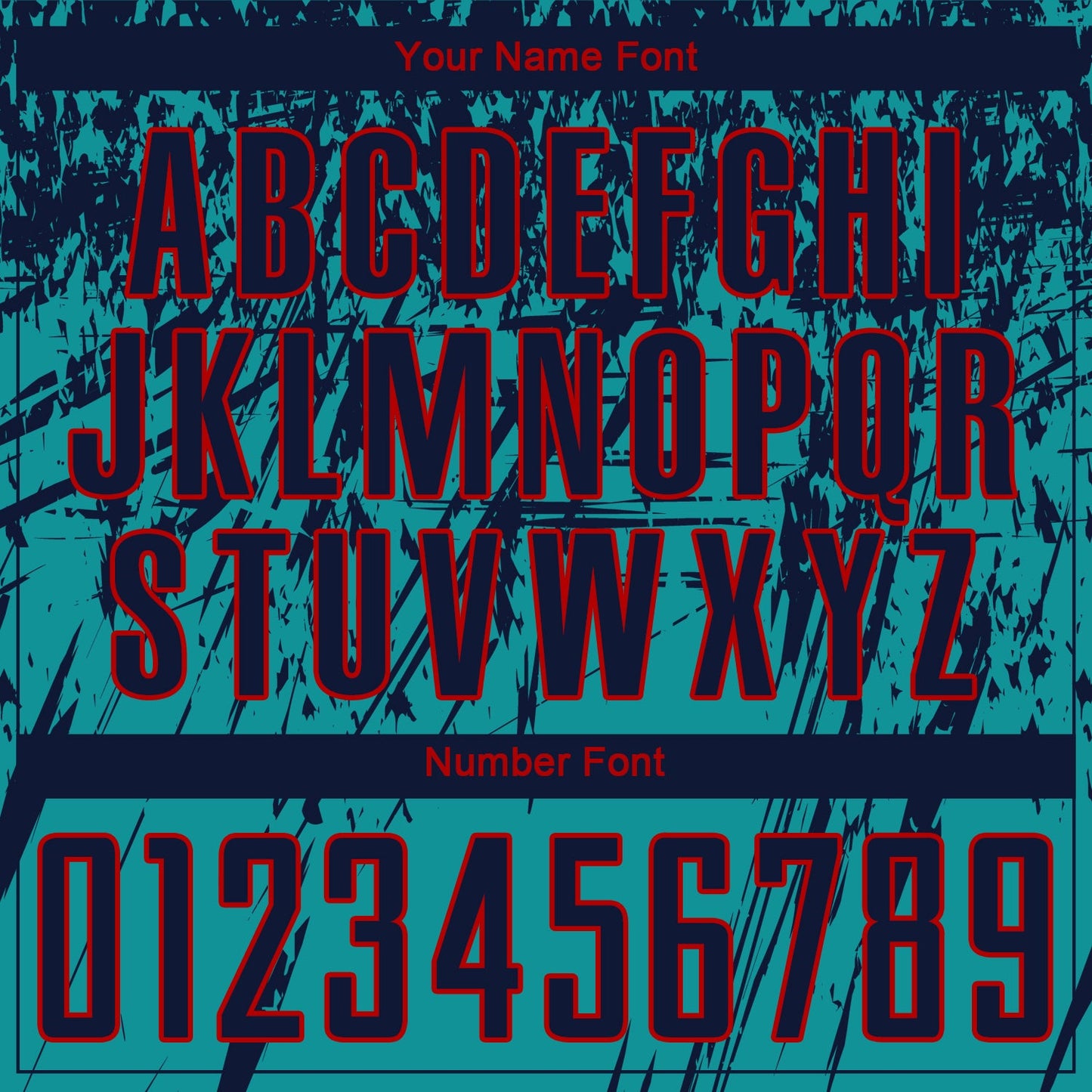 Custom Teal Navy-Red Sublimation Soccer Uniform Jersey Limited