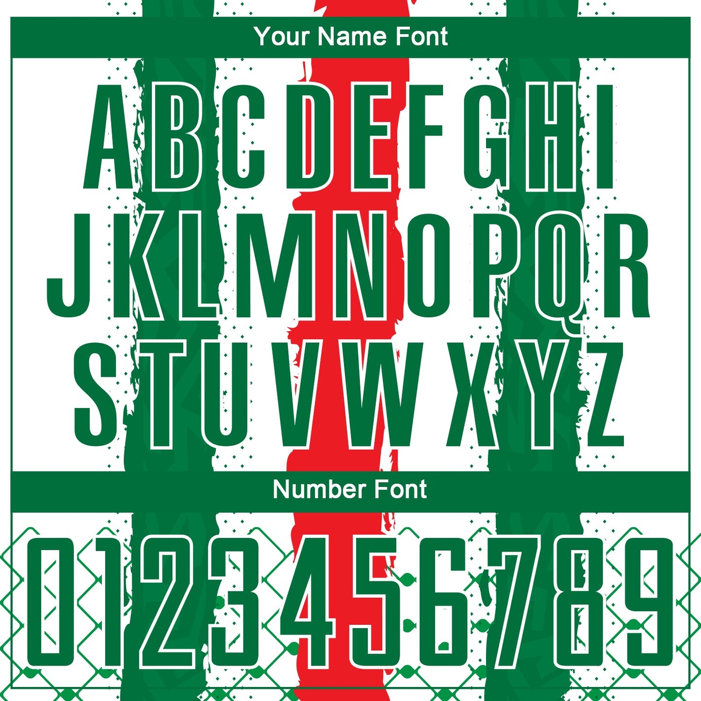 Custom Kelly Green Red-White Sublimation Mexico Soccer Uniform Jersey Limited