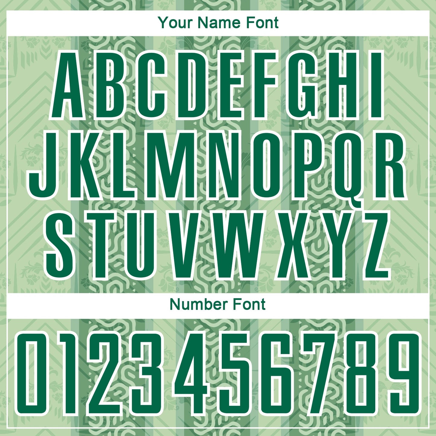 Custom Kelly Green Pea Green-White Ethnic Stripes Sublimation Soccer Uniform Jersey Limited