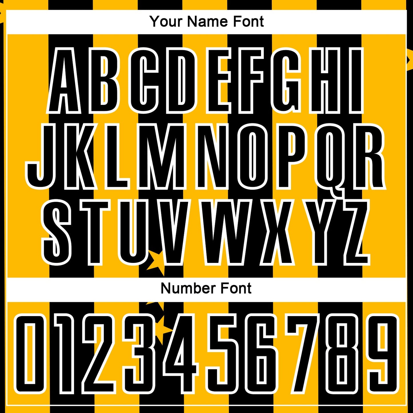 Custom Gold Black-White Stars And Squares Sublimation Soccer Uniform Jersey Limited