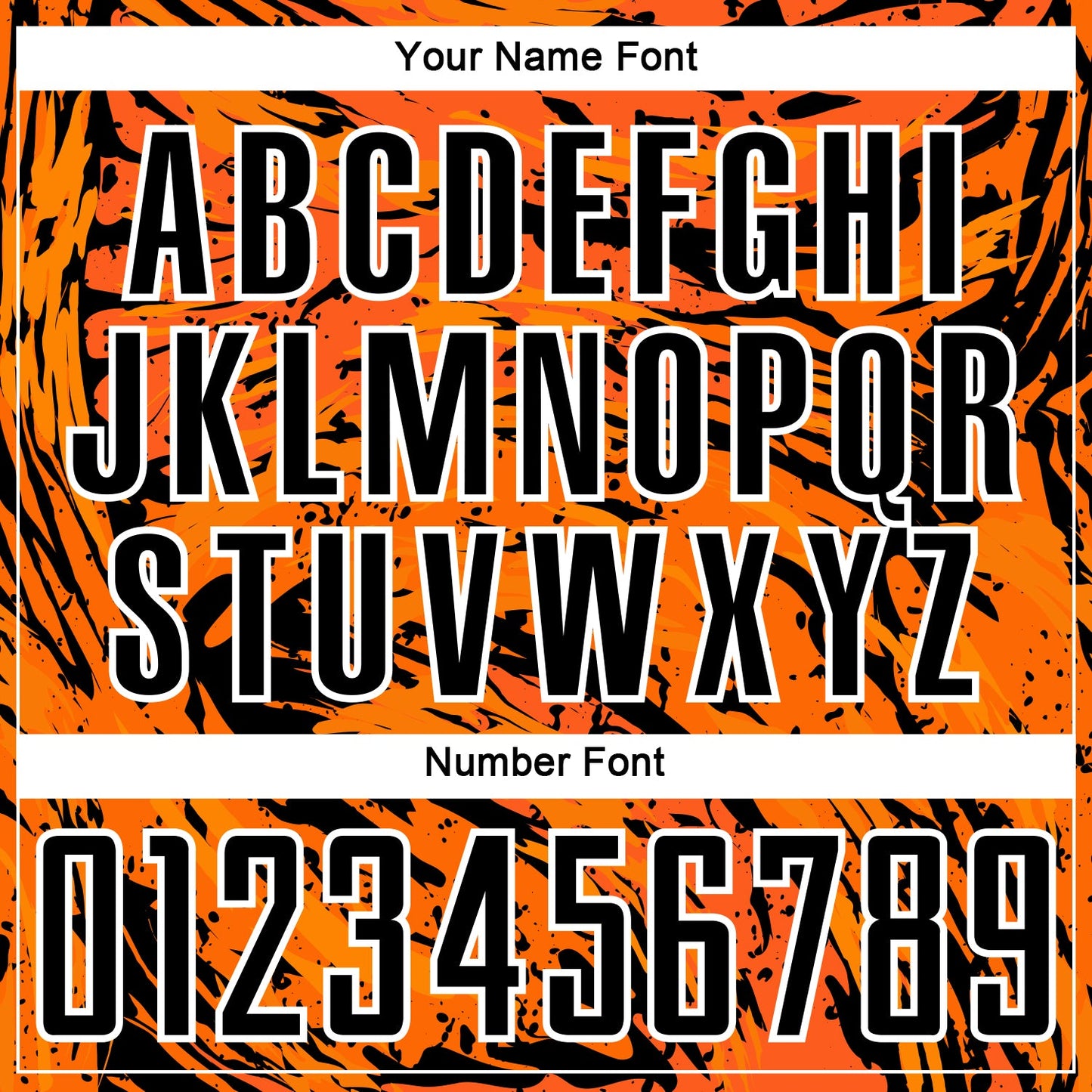 Custom Bay Orange Black-White Abstract Fluid Sublimation Soccer Uniform Jersey Limited