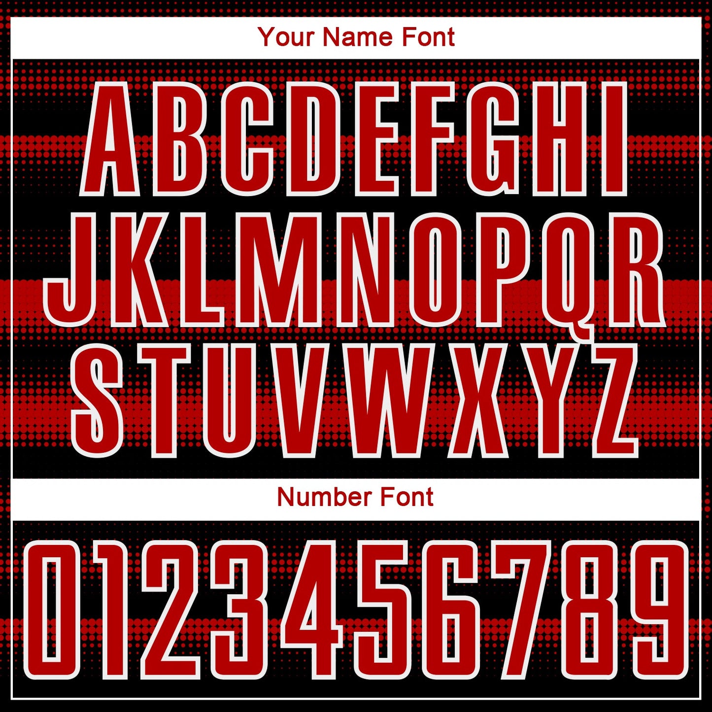 Custom Black Red-White Halftone Dots Sublimation Soccer Uniform Jersey Limited